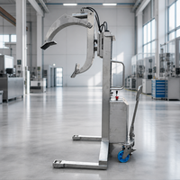 Chariot élévateur semi-électrique à tambour en acier inoxydable Amity Care SUS304 Inox pour salle blanche alimentaire et pharmaceutique