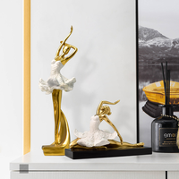 Sculpture de demoiselle d'honneur mignonne de style nordique, design personnalisé, ballerine, décoration de chambre d'enfant, artisanat en résine, cadeau