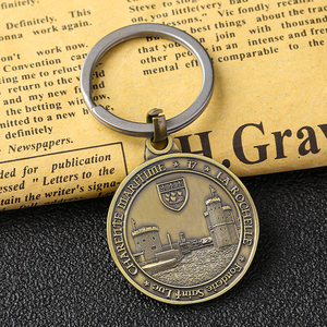 Xây Dựng Vòng Tròn Hình Tròn 3d Dập Nổi Đồng Xu <span class=keywords><strong>Keyholder</strong></span> - Product Image 4