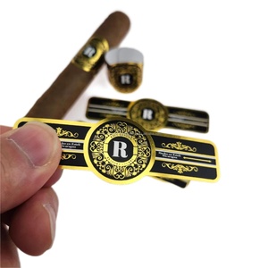 Wholesale Custom Adhesive Cigar Ring Private Branding Cigar Label <b>Sticker</b> Bands for Party & Wedding & Christmas - Product Image 5