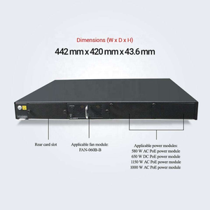Commutateur Ethernet Gigabit 10GE SFP 48 ports série S6720-SI pour h w, référence S6720-52X-PWH-SI 98010743 - Product Image 4