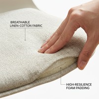 Chaise de bureau moderne minimaliste sans accoudoirs, réglable, en plastique, avec coussin en tissu, roulettes silencieuses pivotantes pour la maison, le bureau, l'étude, le maquillage
