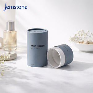 Caja de Cartón Redonda Cilíndrica Kraft Reciclable Personalizada para Cosméticos, Envase de Lujo para Perfume, Aceite Esencial, Loción, Cuidado de la Piel, Tubo de Papel - Product Image 2