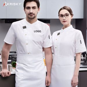 Vêtements de cuisine en polyester et coton avec poche sur le bras, uniforme de restaurant, uniforme de pizzeria, vêtements de travail pour la cuisine, veste de chef noire personnalisée - Product Image 3