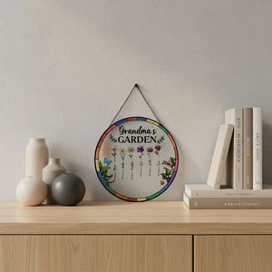 Atrapasueños de Acrílico Personalizado de Gran Venta, Diseño Art Deco de Ondas de Agua, Colgante de Vidrio Teñido - Product Image 3