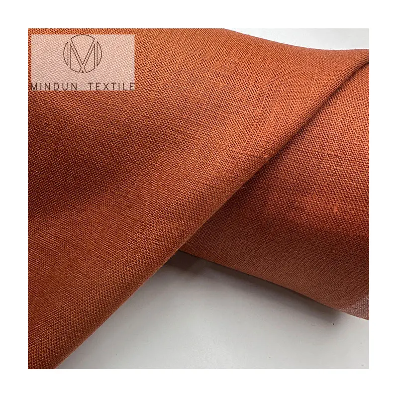 Mindun 100% Pure Linen Plain Dyed Fabric For Shirts Sofa Curtains Dress Trousers Ready To Ship Belgium Import Linen null linen
