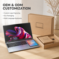 Nouvel ordinateur portable à double écran Intel Alder Lake OEM/ODM d'usine, 15,6 pouces, écran tactile IPS, avec Windows 11 Pro, 8/16 Go de RAM, 512 Go/1 To de SSD