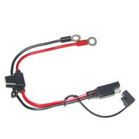 Cable de Carga de 12V 16AWG con Conector Rápido SAE de 2 Pines para Terminal de Batería de Motocicleta, Cable de Extensión para Mantenimiento de Cargador de Batería