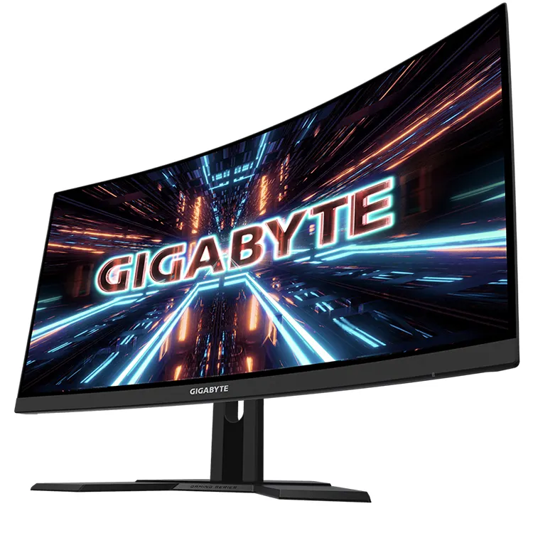 Gigabyte G27QC 27 Inch 165Hz 1440P Gebogen Gaming Monitor Met 2560X1440 Va 1500R Display Ondersteuning 1ms (Mprt) responstijd,