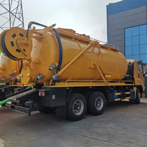 Fábrica profesional CLW 18000 litros Vacío Succión de aguas residuales Bomba de chorro combinada Limpieza de alcantarillado Camión de succión