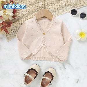 2024 recién llegado mimixiong ODM tejido recién <span class=keywords><strong>nacido</strong></span> algodón bebé suéter abrigo boutique cardigans ropa - Product Image 6