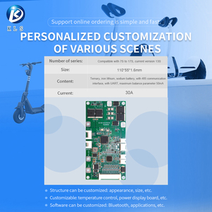 KLS thông minh <span class=keywords><strong>Bluetooth</strong></span> BMS 13S-30V LiFePO4 Lithium-ion 10a-200a cho e-bike BMS 36V-60V pin thông minh hệ thống quản lý - Product Image 5