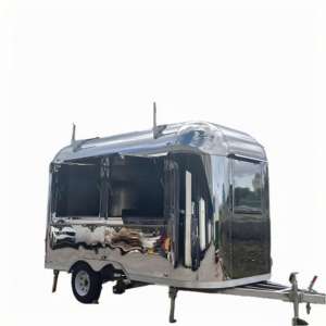 Remorque de restauration de style rétro avec cuisine commerciale complète, remorque alimentaire vintage <span class=keywords><strong>pour</strong></span> mariages et tournages de films - Product Image 5