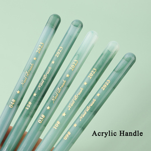 Pinceaux professionnels japonais pour nail art, stylo de photopolymérisation, kit de pinceaux pour dégradé, peinture française, mélange de couleurs, manucure en salon - Product Image 4