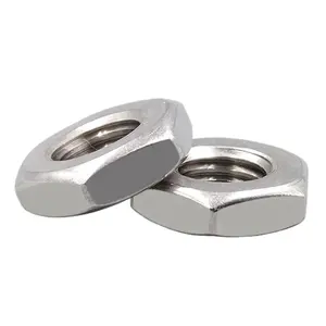 M27 * 2ミリメートルPitch M30 A4-70 Stainless Steel Chamfered Hex Thin Nut DIN439