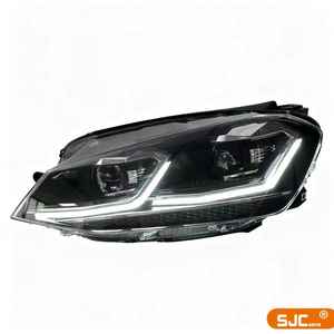 Sistema di Illuminazione con Fari Anteriori Auto SJC per <span class=keywords><strong>Volkswagen</strong></span> <span class=keywords><strong>Golf</strong></span> 7 <span class=keywords><strong>Golf</strong></span> <span class=keywords><strong>7.5</strong></span> Lampada Frontale a LED di Alta Qualità con Luci Diurne per VW MK7 - Product Image 4