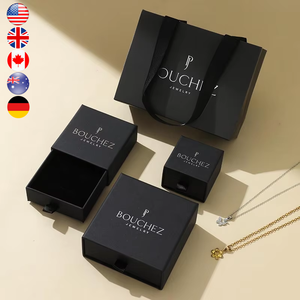 A1 biểu tượng tùy chỉnh sinh thái vuông giấy ngăn kéo đồ trang sức quà tặng bao bì ngăn kéo hộp Vòng tay Vòng cổ hộp FSC RoHS lưu trữ đồ trang sức - Product Image 1