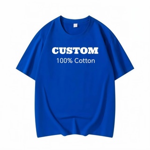 Camiseta oversize lisa multicolor con cuello redondo, personalizable, de manga regular, al por mayor, informal, 100% algodón para hombre - Product Image 3