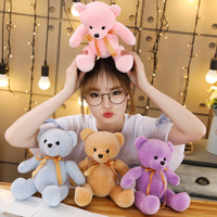 Mini ours en peluche en peluche avec nœud papillon en gros personnalisé petit ours en peluche poupées en peluche personnalisé petits ours en peluche en peluche