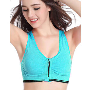 Women High Impact <b>Sports</b> <b>Bra</b> Padded Zipped - Product Image 2