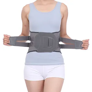 Respirável Lower Back Cintura Suporte Cinta Unisex Correias Ajustáveis Apoio Lombar Com 6 Estadias Trabalhando Segurança Anti-skid Cintura