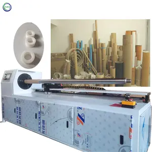 Máquina de fabricación de tubos de papel de cartón, máquina automática de corte de tubos de papel