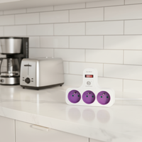 3 prises avec interrupteur à pôle unique 16A 250V max 3680W adaptateur français