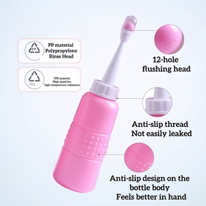 Yeniden Kullanılabilir Manuel Basınçlı Vajinal Duş Temizleyici <span class=keywords><strong>Anal</strong></span> Duş Vajina Temizleme Seti Kadınlar için Nozul Uçları - Product Image 5