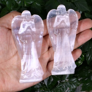 1pc Natural Healing Crystal gesso Angels Crystal gesso Angels campioni minerali per la decorazione del tavolo guarigione fai da te e Medi - Product Image 1