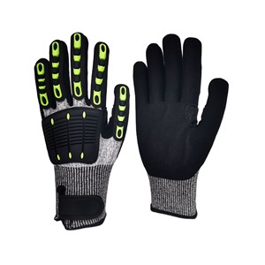 Gants anti-coupure niveau 5, paume enduite de nitrile TPR, pour travaux de construction et de sécurité - Product Image 3