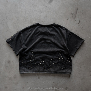 Biểu <span class=keywords><strong>T</strong></span>ượng <span class=keywords><strong>T</strong></span>ùy Chỉnh Y2K Heavyweight Cotton Thời Trang Đường Phố Thạch Áo Thun Cắ<span class=keywords><strong>t</strong></span> Và May Cổ Điển Boxy Phù Hợp Với Quá Khổ Người Đàn Ông Axit Rửa <span class=keywords><strong>T</strong></span> Áo Sơ Mi - Product Image 2