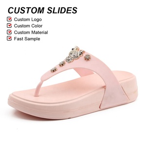 OLICOM New Design Factory Luxury Flip Flops <strong>Slippers</strong> <strong>for</strong> <strong>Women</strong> EVA Thick Sole Anti-Slip Soft Comfortable <strong>for</strong> Outdoor Pool Summer - Product Image 4