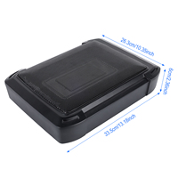 Caisson de basses pour voiture Podofo SLIM alimenté 1000W Caisson de basses fin pour voiture Audio de voiture Sous le siège Woofer Vente en gros Prix d'usine OEM/ODM