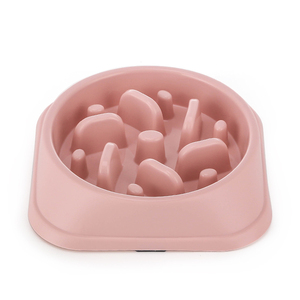 Custom Printed Plastic Slow Feeder Dog Bowl