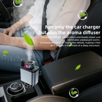 Lampe Starlight, chargeur de voiture rétractable 5 en 1, chargeur rapide 120W, port Type-C, adaptateur pour téléphone portable, montre intelligente, diffuseur d'arômes coloré