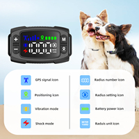 IPX7 wasserdicht verstellbar Harmless Beep Vibration Shock Warnung Haustier GPS Wireless Dog Fence Containment System Halsband