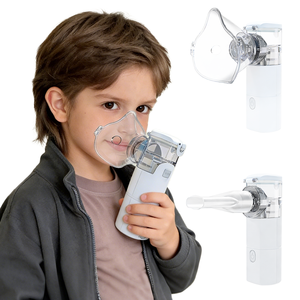 Mesin <span class=keywords><strong>Nebulizer</strong></span> Jaring Genggam Portabel Rumah Sakit Medis Nebulizador Jaring Inhaler Batuk Asma Rumah Tangga dengan Masker Corong Mulut - Product Image 1