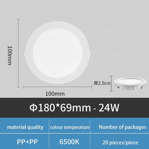 Üstün sac demir gömülü Ultra ince LED tavan ışık, 7W 9W 12W 18W ve 24W seçenekleri mevcuttur - Product Image 4