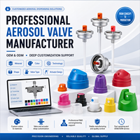 Actionneur d'aérosol en plastique standard de 1 pouce, calibre assorti, en stock usine, pour la distribution d'aérosols désodorisants