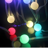 Lumières de rideau à pixels RGB intelligentes Prefiero, contrôlées par application, lampe LED en cuivre, pour extérieur, Halloween, fête, mariage, Noël, Saint-Valentin