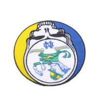 Patch de broderie personnalisé 3D tissé, en gros, sur le Logo de la marque de transfert, patchs de broderie personnalisés pour vêtements