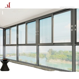 Cortinas de tipo persiana deslizante multipista con tecnología de ventana avanzada de marca superior para villas al aire libre diseño moderno aleación de aluminio - Product Image 1