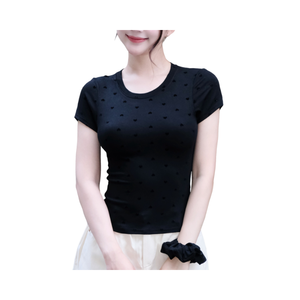 เสื้อยืดสตรีผ้าฝ้าย100% - Product Image 1