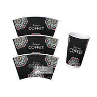Gobelets en papier jetables écologiques de qualité alimentaire imperméables à une face, revêtus de PE, 135-350 g/m², pour café, thé, bière, boissons