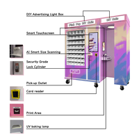 Machine distributrice de vernis à ongles DIY en libre-service, couleur personnalisée, écran tactile 21 pouces, imprimante 3D pour ongles, options de paiement multiples