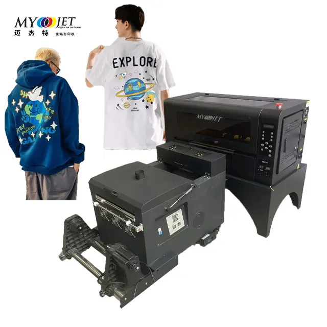 Myjet 30cm A3 Pigment Ink Dtf Inkjet Printer Cheap Factory-Supply Small Dtf Printing Machine XP600 I1600 T shirt directly