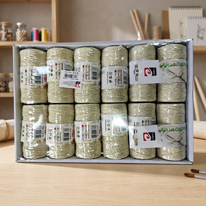 Cuerda de Algodón Hecha a Mano con Bobina de 75g, 12 por Caja, Suministros para Manualidades de Papel, Modelo 21610 - Product Image 4