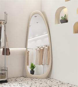 עיצוב טיפה מותאם אישית בסגנון וינטג צורה לא סדירה עץ מלא מסגרת לעמוד גרב רכות במראה איפור - Product Image 5