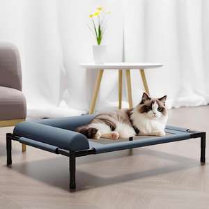 <span class=keywords><strong>Lit</strong></span> orthopédique respirant lavable <span class=keywords><strong>pour</strong></span> animaux de compagnie avec couverture amovible <span class=keywords><strong>Lit</strong></span> <span class=keywords><strong>pour</strong></span> <span class=keywords><strong>chien</strong></span> <span class=keywords><strong>surélevé</strong></span> étanche à l'humidité <span class=keywords><strong>pour</strong></span> le camping en toute saison - Product Image 1