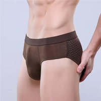 Fabricant OEM ODM, caleçons classiques pour hommes, design en maille, respirant, doux, haute élasticité, sous-vêtements pour hommes